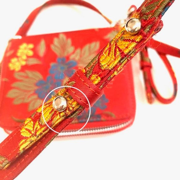 MARQUES'ALMEIDA Jacquard Shoulder Bag Red - Picture 11 of 13